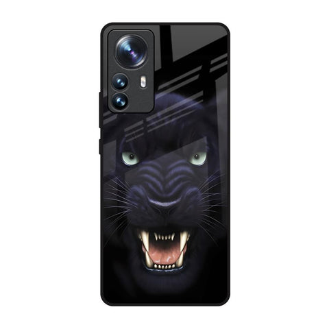 Angry Black Leopard Mi 12 Pro 5G Glass Back Cover Online