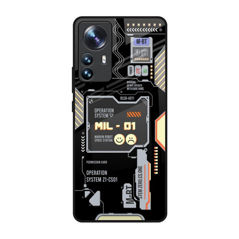 Exposed Parts Mi 12 Pro 5G Glass Back Cover Online