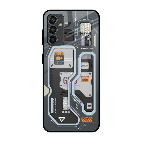 Retro Futuristic Samsung Galaxy F13 Glass Back Cover Online