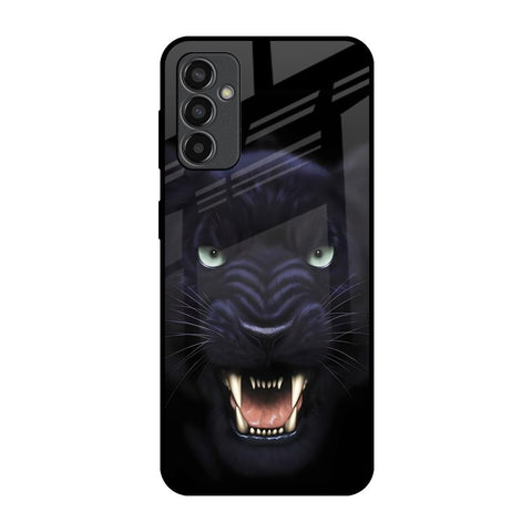 Angry Black Leopard Samsung Galaxy F13 Glass Back Cover Online