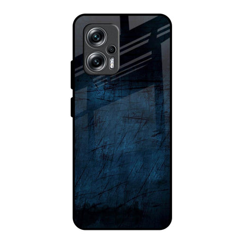 Dark Blue Grunge Redmi K50i 5G Glass Back Cover Online