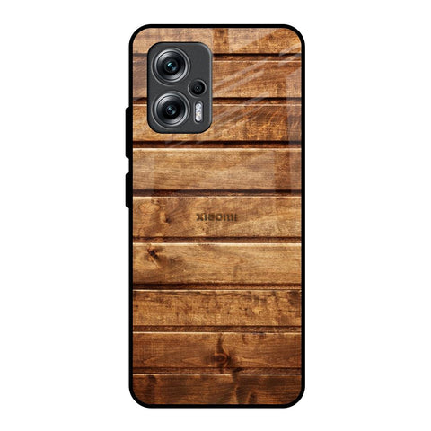 Wooden Planks Redmi K50i 5G Glass Back Cover Online