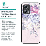 Elegant Floral Glass Case for Redmi K50i 5G