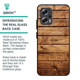 Wooden Planks Glass Case for Redmi K50i 5G