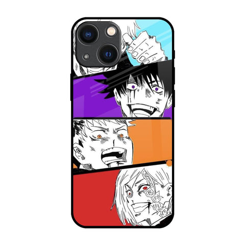 Anime Sketch Glass Case for iPhone 14 Plus