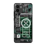 Green Camo Circuit Redmi A1 Glass Back Cover Online