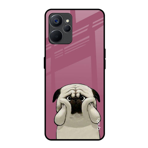 Funny Pug Face Realme 9i 5G Glass Back Cover Online