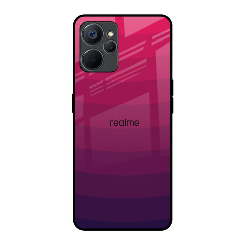 Wavy Pink Pattern Realme 9i 5G Glass Back Cover Online