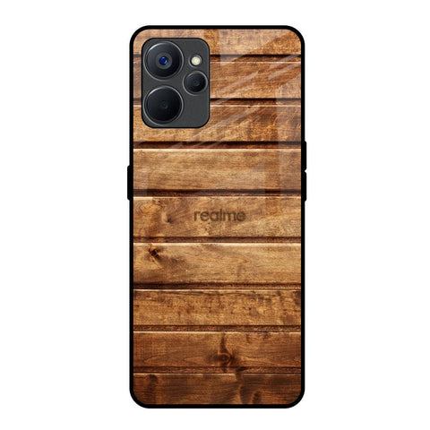 Wooden Planks Realme 9i 5G Glass Back Cover Online