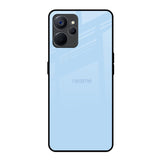 Pastel Sky Blue Realme 9i 5G Glass Back Cover Online