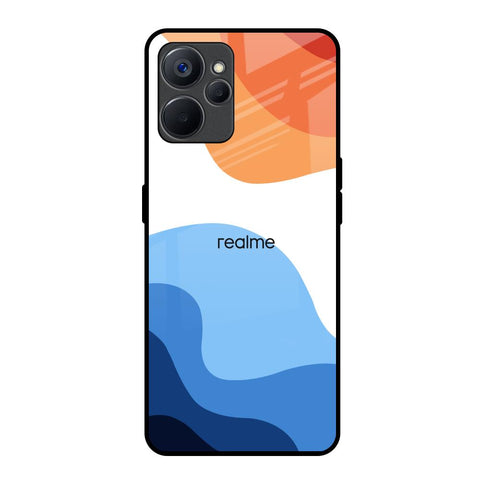 Wavy Color Pattern Realme 9i 5G Glass Back Cover Online