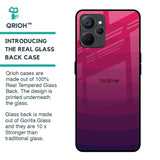 Wavy Pink Pattern Glass Case for Realme 9i 5G