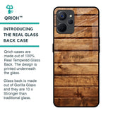 Wooden Planks Glass Case for Realme 9i 5G