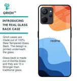 Wavy Color Pattern Glass Case for Realme 9i 5G