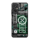 Green Camo Circuit Redmi 11 Prime Glass Back Cover Online