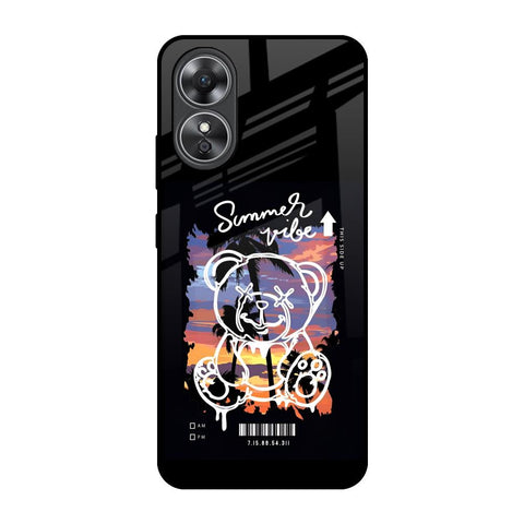 Summer Vibe OPPO A17 Glass Back Cover Online