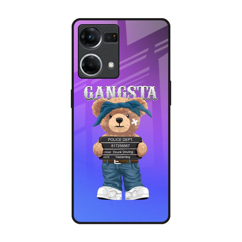 Gangsta Bear Oppo F21s Pro Glass Back Cover Online