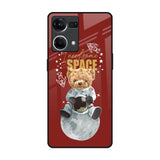 Astronaut Bear Oppo F21s Pro Glass Back Cover Online