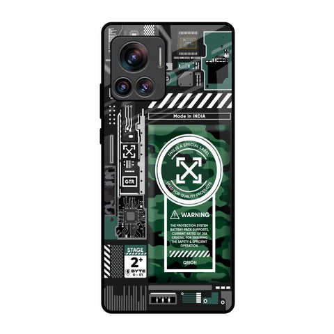 Green Camo Circuit Motorola Edge 30 Ultra Glass Back Cover Online