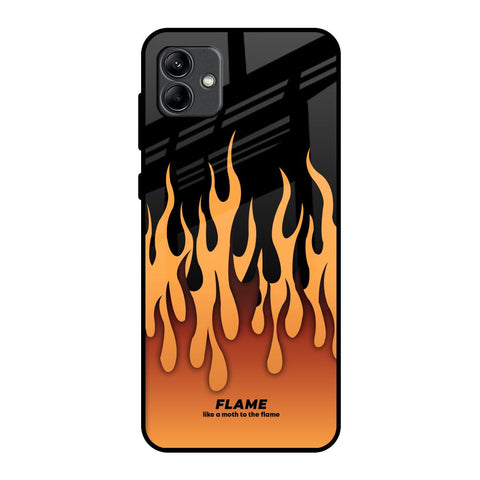 Fire Flame Samsung Galaxy A04 Glass Back Cover Online