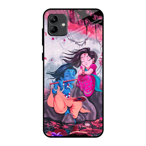 Radha Krishna Art Samsung Galaxy A04 Glass Back Cover Online