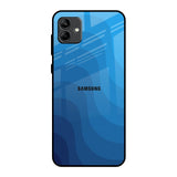 Blue Wave Abstract Samsung Galaxy A04 Glass Back Cover Online