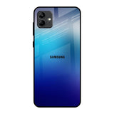 Blue Rhombus Pattern Samsung Galaxy A04 Glass Back Cover Online