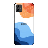 Wavy Color Pattern Samsung Galaxy A04 Glass Back Cover Online