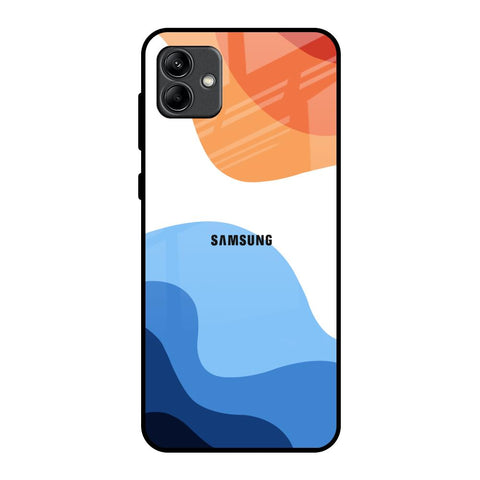 Wavy Color Pattern Samsung Galaxy A04 Glass Back Cover Online