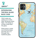 Travel Map Glass Case for Samsung Galaxy A04