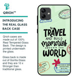 Travel Stamps Glass Case for Samsung Galaxy A04