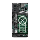 Green Camo Circuit Redmi Note 11 SE Glass Back Cover Online