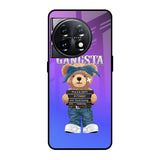 Gangsta Bear OnePlus 11 5G Glass Back Cover Online