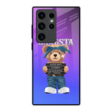 Gangsta Bear Samsung Galaxy S23 Ultra 5G Glass Back Cover Online