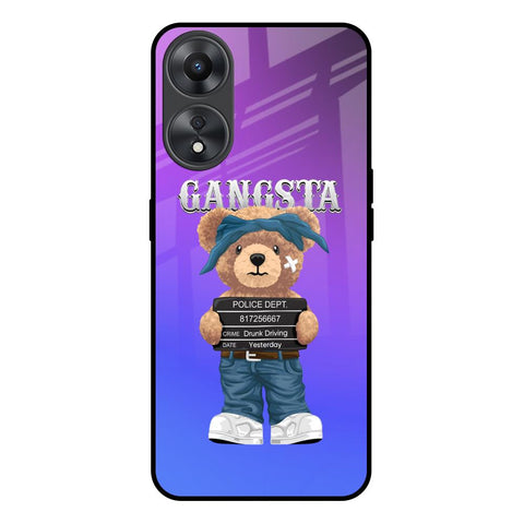 Gangsta Bear Oppo A58 5G Glass Back Cover Online