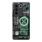 Green Camo Circuit Vivo V27 5G Glass Back Cover Online