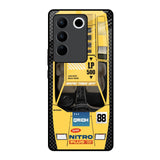 Yellow Racing Car Vivo V27 5G Glass Back Cover Online