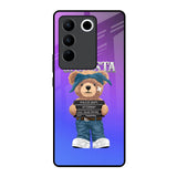 Gangsta Bear Vivo V27 5G Glass Back Cover Online