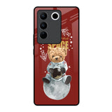 Astronaut Bear Vivo V27 5G Glass Back Cover Online