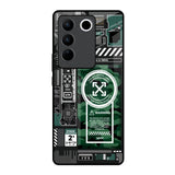 Green Camo Circuit Vivo V27 Pro 5G Glass Back Cover Online