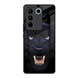 Angry Black Leopard Vivo V27 Pro 5G Glass Back Cover Online