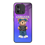 Gangsta Bear Redmi 12C Glass Back Cover Online