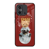 Astronaut Bear Redmi 12C Glass Back Cover Online