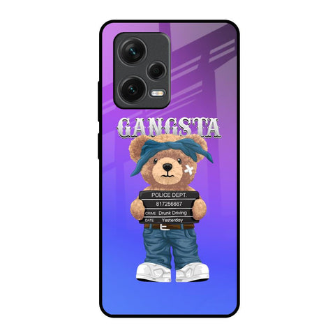 Gangsta Bear Redmi Note 12 Pro 5G Glass Back Cover Online