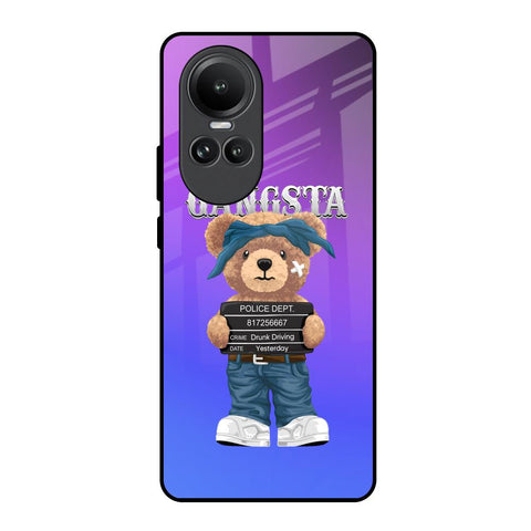 Gangsta Bear Oppo Reno10 5G Glass Back Cover Online