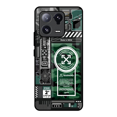 Green Camo Circuit Mi 13 Pro Glass Back Cover Online