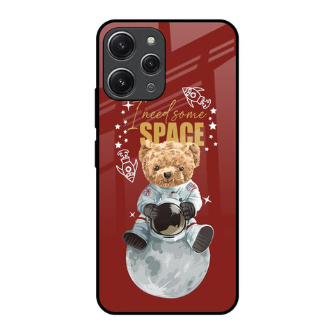 Astronaut Bear Redmi 12 Glass Back Cover Online