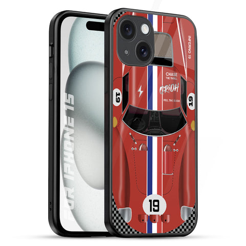 Racing Vintage iPhone 15 Glass Back Cover Online