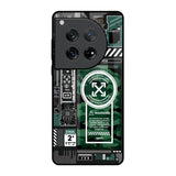 Green Camo Circuit Oneplus 12 Glass Back Cover Online