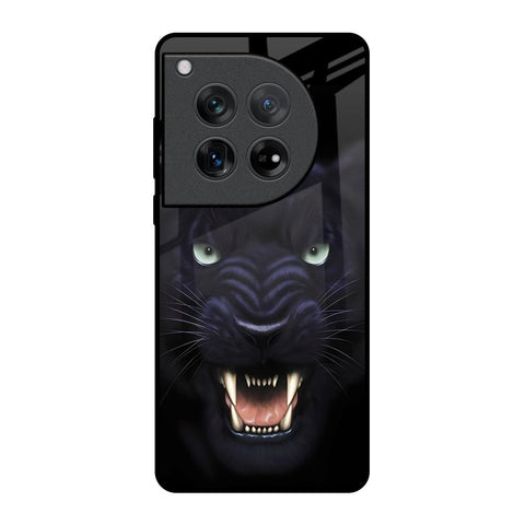 Angry Black Leopard Oneplus 12 Glass Back Cover Online